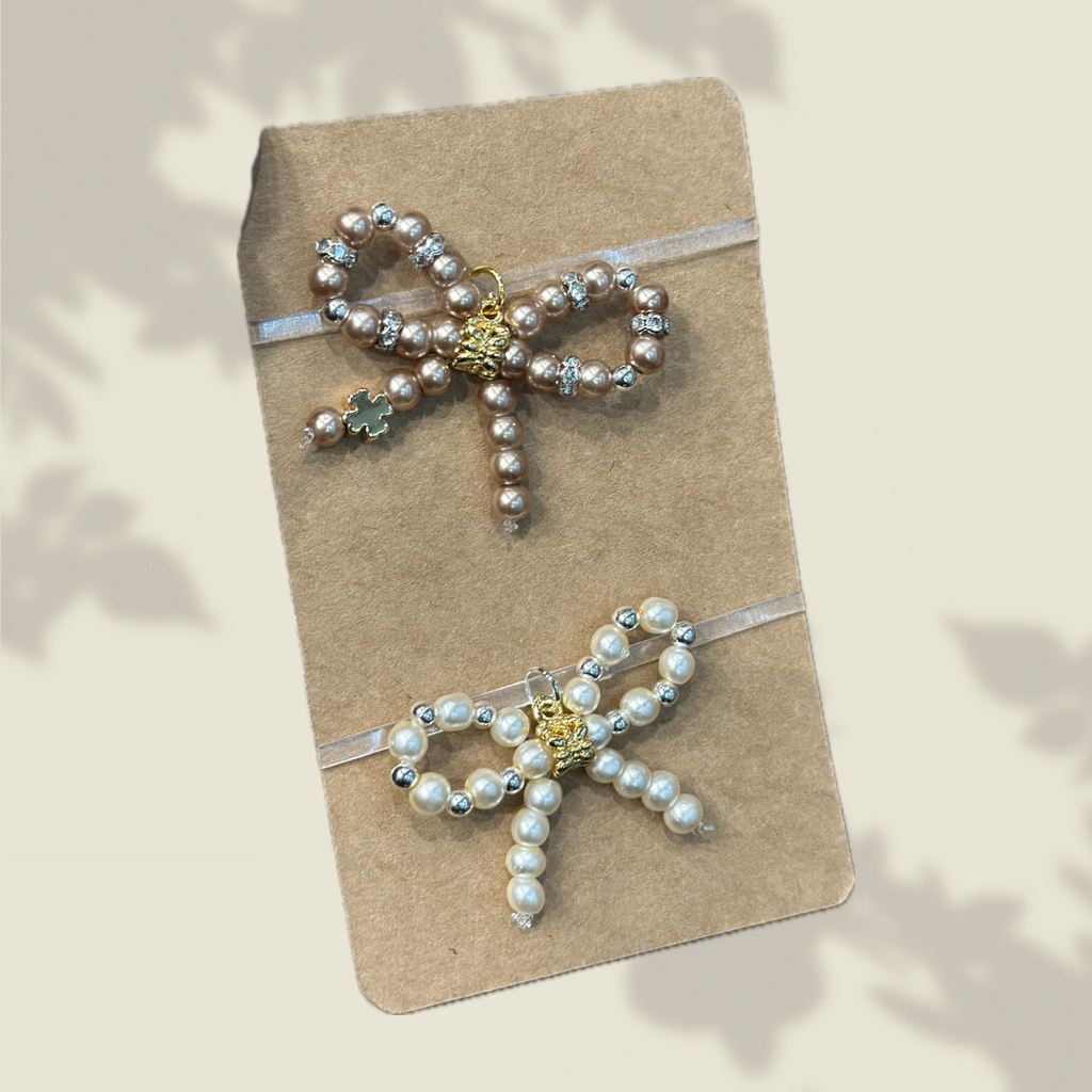 Elegant Pearl Braid Bow