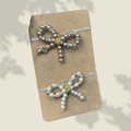Elegant Pearl Braid Bow