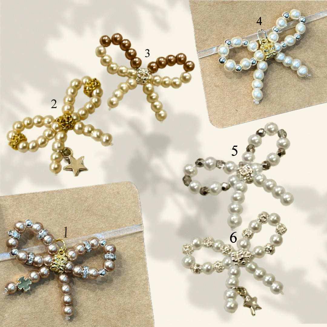 Elegant Pearl Braid Bow