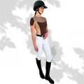 Elegant Riding Shirt with Lace Details